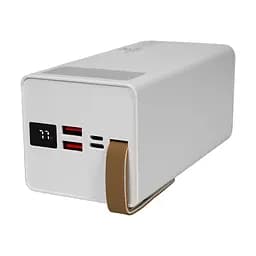 Повербанк 50000mAh Power Bank Kraft KPB-2350FCL White 22.5W QC3.0 LED-ліхтар (43-00062) - мініатюра 4