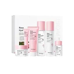 Подарочный набор косметики BioAqua 6 в 1 Rose Hyaluronic Acid BQ42620
