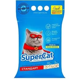 Наполнитель SuperCat стандарт 3кг (синий)