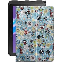 Чехол StatusCASE из экокожи для планшета Samsung Galaxy Tab Active Pro 2019 Круги-цветные