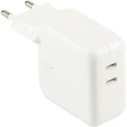 Зарядний пристрій блок адаптер Foxconn Dual Type-C PD 25 W + 25 W Total 50 W