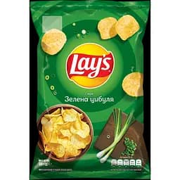 Чипсы Lays со вкусом зеленого лука 120 г (920452)
