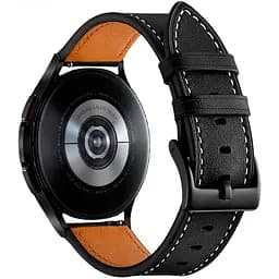 Ремешок для Samsung Galaxy Watch 5 Pro - черный Watchbands Standart ширина крепления 20мм размер L кожаный (WB117732)