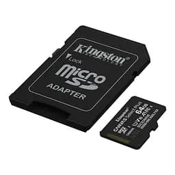 Карта пам'яті microSDXC (UHS-1) Kingston Canvas Select Plus Gen3 64Gb class 10 А1 (R-100MB/s) (adapter SD) - мініатюра 3