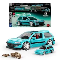Колекційна машинка-конструктор Hot Wheels Mattel Brick Shop Speed Honda Custom 90 Civic EF (JHF62) - мініатюра 6