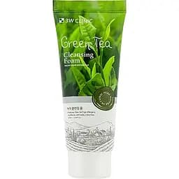 Піна для вмивання 3W Clinic Green Tea Cleansing Foam з екстрактом зеленого чаю 100 мл