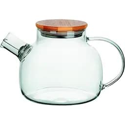Заварник Ringel Joy 1000 мл загартоване скло, бамбукова кришка (RG-0002/1000)