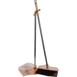 Комплект для прибирання Household Cleaning Products віник з совком 105 см коричневий HP-35015-8G