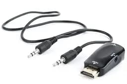 Переходник Cablexpert HDMI-VGA M/F Black (A-HDMI-VGA-02)