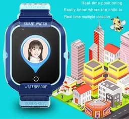 Дитячий смарт годинник T20 з GPS трекером, 4G сім картою та прослуховуванням Чорний - мініатюра 12