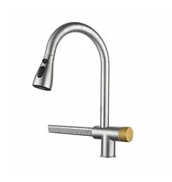 Змішувач для кухні Mixxus FOZ-014 з висувною лійкою та функцією «водоспад» (MI6536)