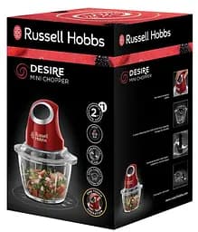 Подрібнювач Desire, 200Вт, чаша-1000мл, скло, корпус-пластик, червоний Russell Hobbs kuh0015529 - мініатюра 7