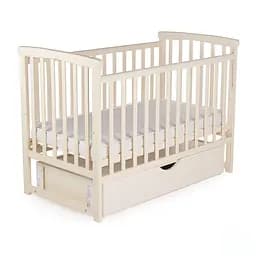 Кроватка Бук Мечта DS-202 с ящиком и маятниковым механизмом ванильный