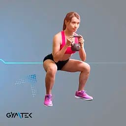 Гиря вінілова Gymtek 4кг чорний - мініатюра 7