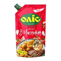 Кетчуп з часником Оліс 220 г 