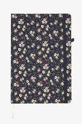 Блокнот на гумці Small flowers 762497ML 80 аркушів Синій