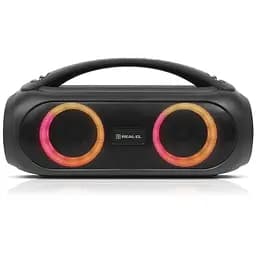 Портативная колонка бумбокс REAL-EL RX745 Boombox 40W Bluetooth TWS, RGB, Black