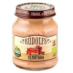 Пюре Rudolfs Телятина,120 г