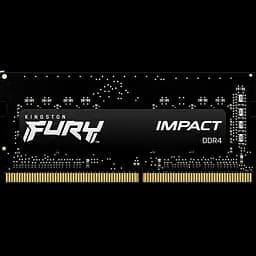 Оперативна пам'ять Kingston Fury 8GB SODIMM DDR4 3200MHz Impact Black (KF432S20IB/8)