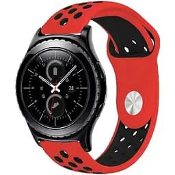 Спортивний ремінець Primo Perfor Sport для годинника Samsung Gear S2 Classic SM-R372/R735 Red Black