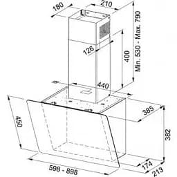 Похила витяжка Franke Smart Vertical 2.0 FPJ 915 V BK/DG (330.0573.295) - мініатюра 9
