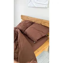 Комплект постільної білизни Півтораспальний #Brownie шоколад - мініатюра 8