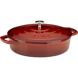 Сотейник Kela Calido чавунний з кришкою 28 см 3.2 л червоний (11938)
