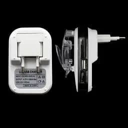 Зарядний пристрій заряджання адаптер LCD Жабка HY02 з USB та екраном - мініатюра 7