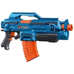 Игрушечный детский пистолет автомат. с магазином на батаре. с мягк. патронами (24 шт.) (45х25см)