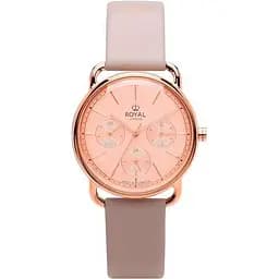 Жіночий водонепроникний наручний годинник Royal London 21450-05 кварцовий із шкіряним ремінцем