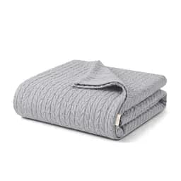 Плед-покривало Cosas Knitted Braid Smoky косичка 75х95 см (Blanket_09Smoky_KnittedBraid_75x95)