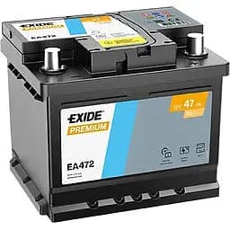 Автомобільний акумулятор Exide Premium Carbon Boost 2.0 EA472 (-/+) 6СТ-47Ah АзЕ 450A (EN)