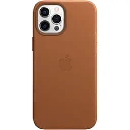 Чехол Leather Case with MagSafe для Apple iPhone 14 Pro Golden Brown AAA [76983]