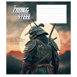 Зошит учнівський Школярик IronandSteel 012-3284K-5 в клітинку 12 аркушів