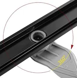 Трап для душу Rea Neox 80 Superflow black 2в1 REA-G7807 - мініатюра 2