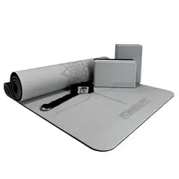 Набор для йоги и фитнеса EasyFit Polarity Set PRO (Stone): коврик, два блока и ремень