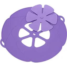 Силіконова кришка шумівка невикипайка непроливайка для каструлі, сковороди Ø 29 см, Yu Xin Бузковий 87800