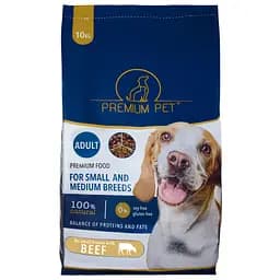 Сухий корм для собак малих порід Premium Pet з яловичиною 10 кг 