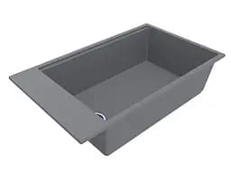 Кухонна мийка Miraggio LAGOON 760 gray (0002086) Граніт, Під стільницю/Врізна, Сірий - мініатюра 3