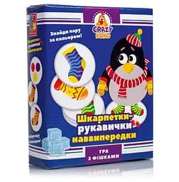 Настольная развлекательная игра "Носочки-Варежки" VT8025-05 Crazy Koko Vladi Toys, в коробке (4820234764174)