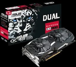 Відеокарта AMD Radeon RX 580 4GB Asus Dual OC (DUAL-RX580-O4G) Б/В