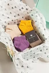 Набор 8 пар коротких носков ORGANIC cotton бесшовные JILL ANTONY 38-40