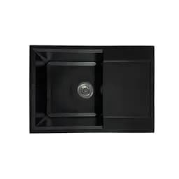 Кухонна мийка Adamant HORIZON MEDIUM антрацит 700x500x230 мм, з крилом 70 см - мініатюра 2