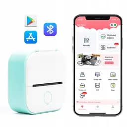 Міні принтер дитячий Phomemo T02 White, кишеньковий термопринтер - мініатюра 4