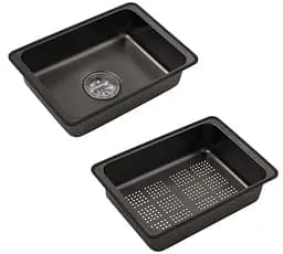 Кухонна мийка Kroner KRP Schwarze - SET7545HM PVD (3.0/0.8 мм) (CV033382) - мініатюра 15