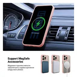 Чехол для Apple iPhone 14 Pro, Uniq MagCase, розовый, противоударный, панель-накладка с MagSafe, ударопрочный TPU+PC, с магнитом MagSafe, поддержка полноценной беспроводной зарядки, ArmorStandart (ARM75293) - мініатюра 4