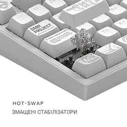 Клавіатура Dark Project ALU81 Terra Nova White (DPKB_NOVA_81_ANSI_WHITE_UA) - мініатюра 8