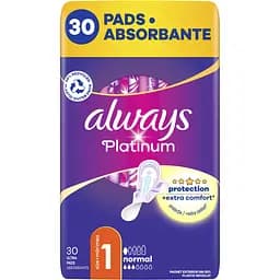 Гігієнічні прокладки Always Platinum Normal (Розмір 1) 30 шт. - мініатюра 2