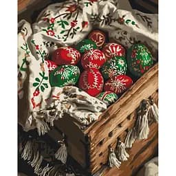 Картина за номерами на підрамнику Brushme Святкові писанки