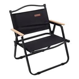 Стілець для кемпінгу Lugi складаний з алюмінієвим каркасом чорний HP-SY-2